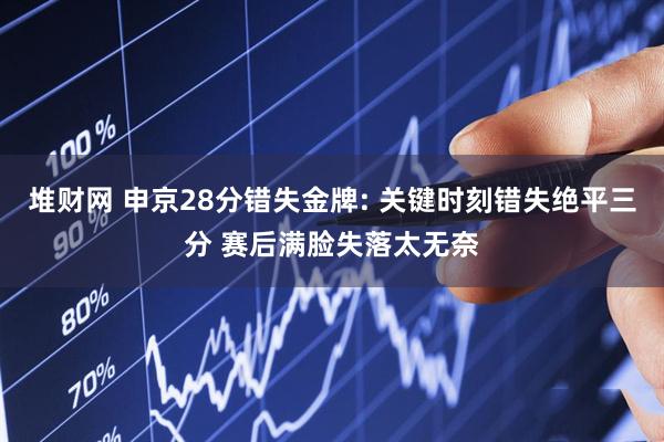 堆财网 申京28分错失金牌: 关键时刻错失绝平三分 赛后满脸失落太无奈