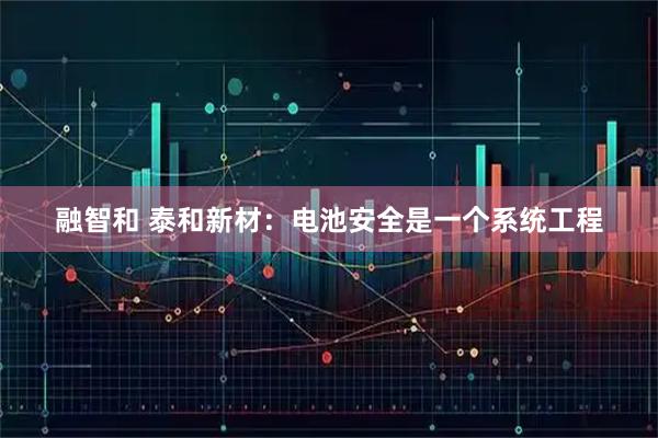 融智和 泰和新材：电池安全是一个系统工程
