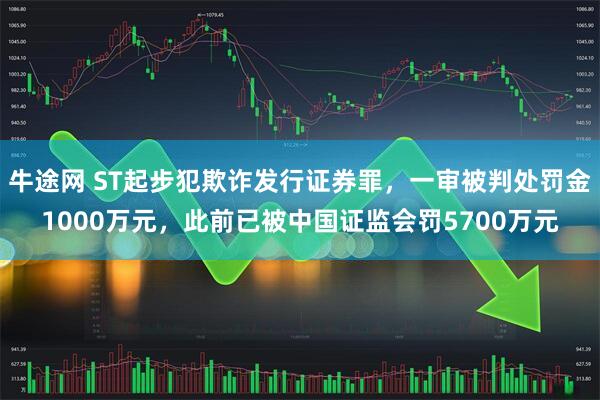 牛途网 ST起步犯欺诈发行证券罪，一审被判处罚金1000万元，此前已被中国证监会罚5700万元