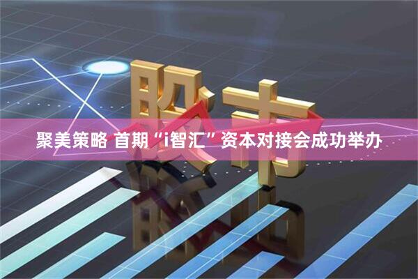 聚美策略 首期“i智汇”资本对接会成功举办