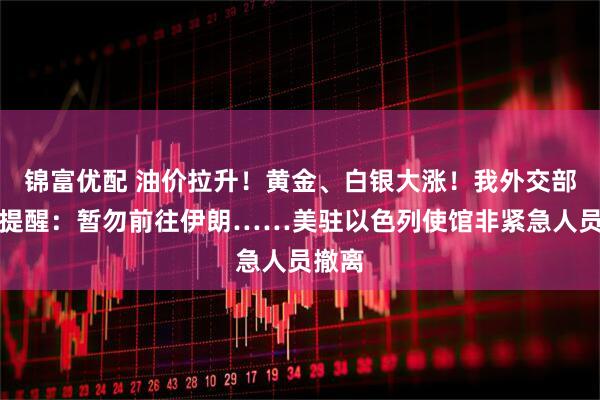 锦富优配 油价拉升！黄金、白银大涨！我外交部重要提醒：暂勿前往伊朗……美驻以色列使馆非紧急人员撤离